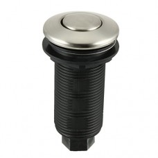 uxcell SC-41-32FL Garbage Disposal Air Switch 32mm Thread Dia Silver Tone Button - B073VRGRSK